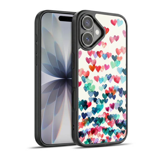 Micklyn Le Feuvre Patterns Watercolour Heart Connections Gel Armour Case For Apple iPhone 17