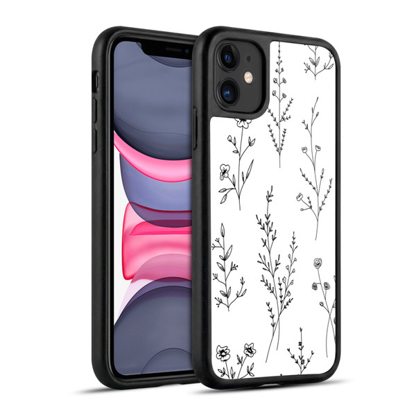 Anis Illustration Wildflowers White Gel Armour Case For Apple iPhone 11
