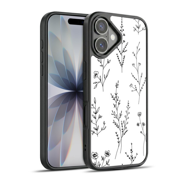 Anis Illustration Wildflowers White Gel Armour Case For Apple iPhone 17