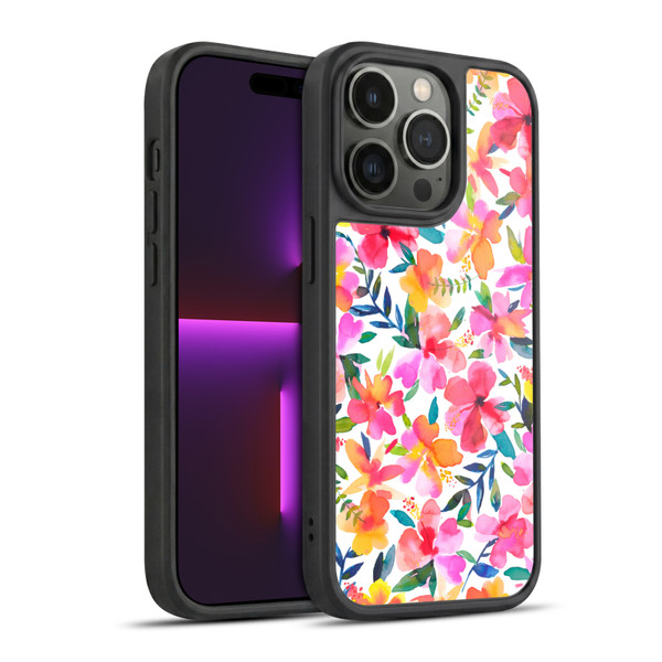 Ninola Floral Hibiscus Gel Armour Case For Apple iPhone 14 Pro