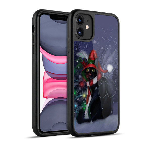 Ash Evans Black Cats Yuletide Cheer Gel Armour Case For Apple iPhone 11