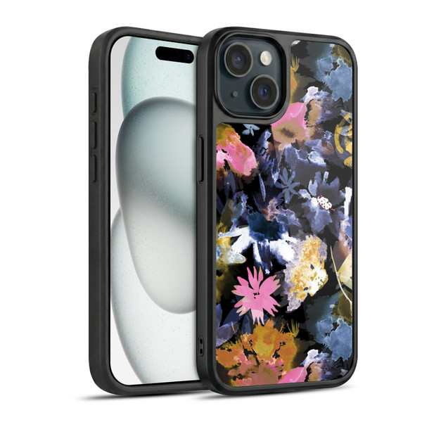 Ninola Floral Spring Memories Dark Gel Armour Case For Apple iPhone 15