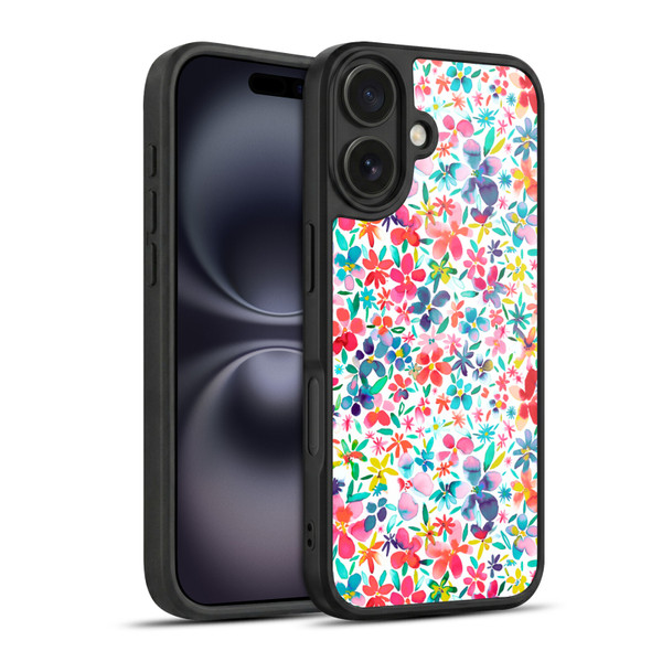 Ninola Floral Colourful Petals Spring Gel Armour Case For Apple iPhone 16