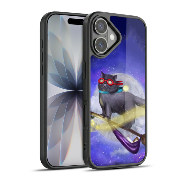 Ash Evans Black Cats Night Fly Gel Armour Case For Apple iPhone 17