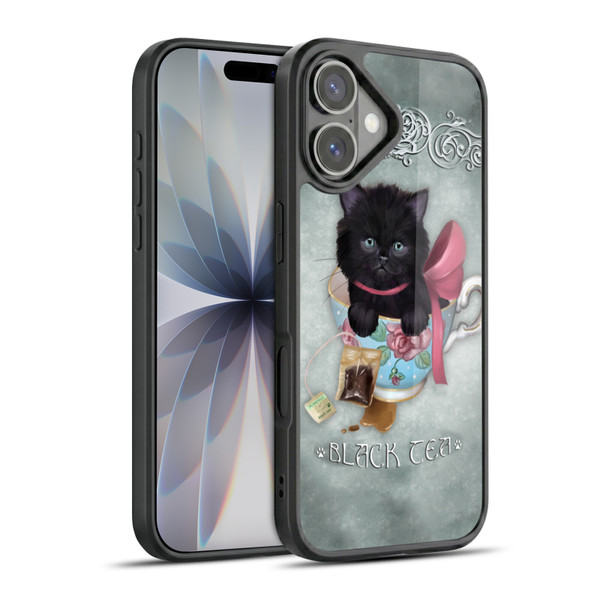 Ash Evans Black Cats Tea Gel Armour Case For Apple iPhone 17