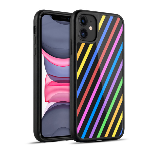 PLdesign Geometric Stripes Gel Armour Case For Apple iPhone 11