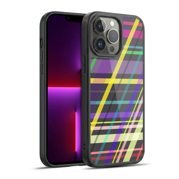 PLdesign Geometric Crossing Lines Gel Armour Case For Apple iPhone 13 Pro Max