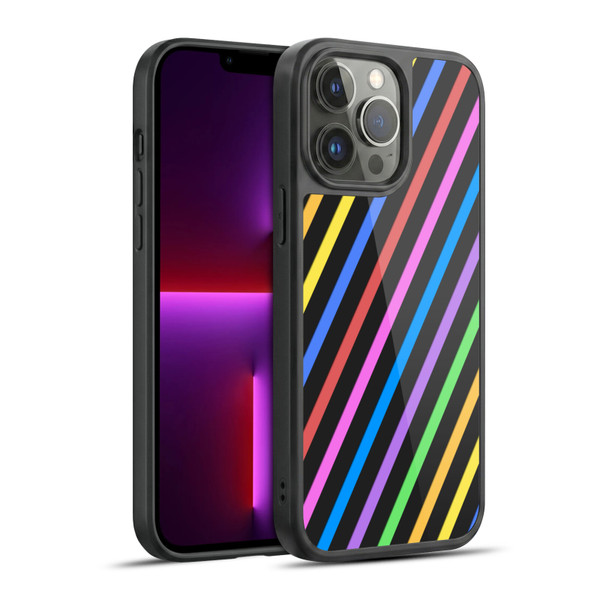 PLdesign Geometric Stripes Gel Armour Case For Apple iPhone 13 Pro Max