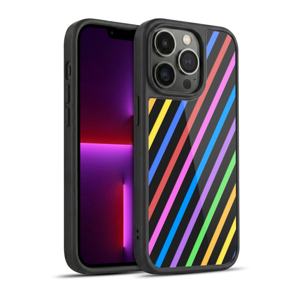 PLdesign Geometric Stripes Gel Armour Case For Apple iPhone 13 Pro