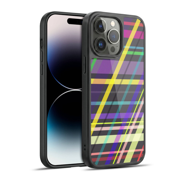 PLdesign Geometric Crossing Lines Gel Armour Case For Apple iPhone 14 Pro Max
