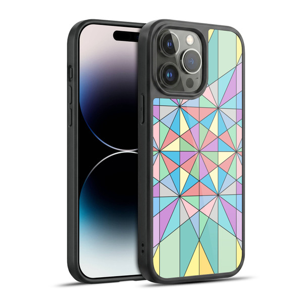 PLdesign Geometric Colourful Pastel Gel Armour Case For Apple iPhone 14 Pro Max