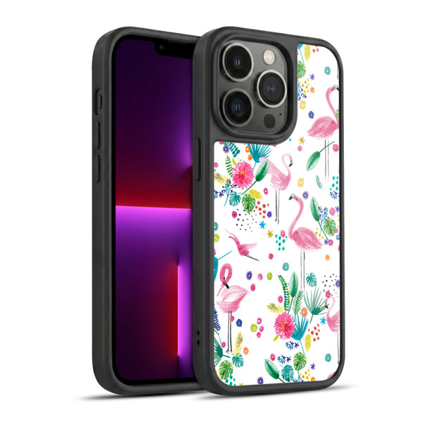 Ninola Summer Patterns Tropical Flamingo Gel Armour Case For Apple iPhone 13 Pro
