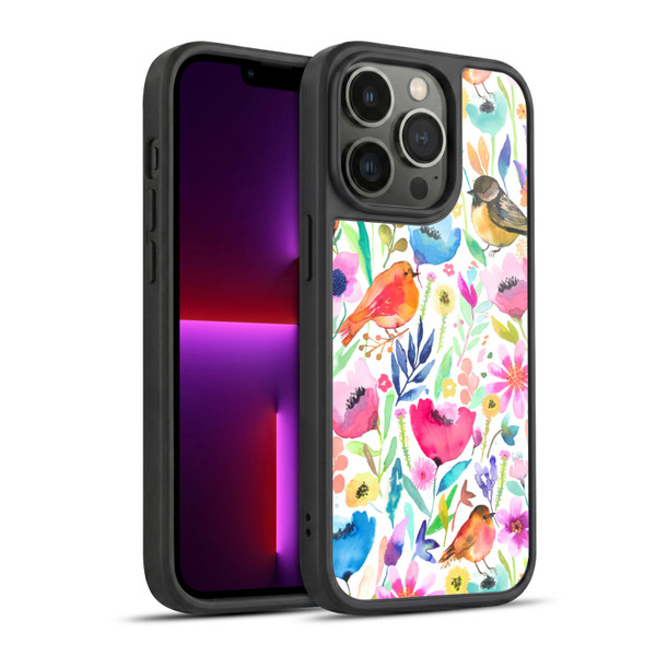 Ninola Summer Patterns Whimsical Birds Gel Armour Case For Apple iPhone 13 Pro