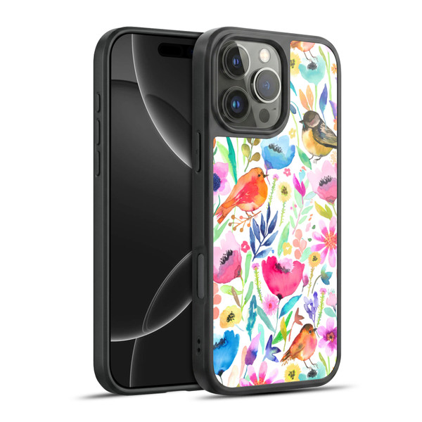 Ninola Summer Patterns Whimsical Birds Gel Armour Case For Apple iPhone 16 Pro Max