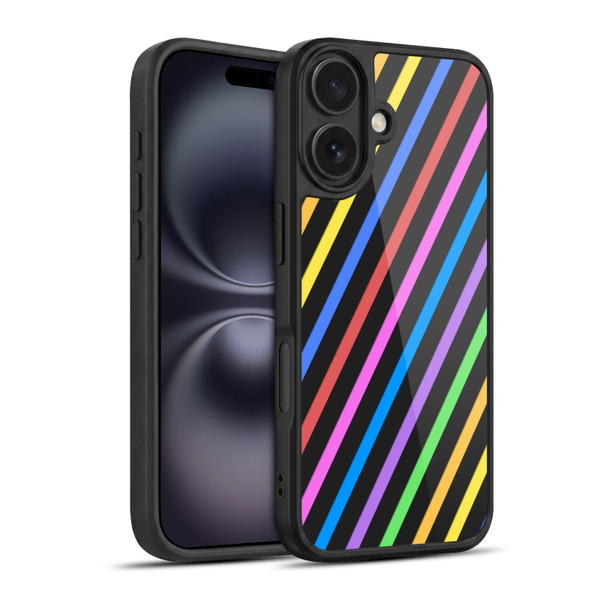 PLdesign Geometric Stripes Gel Armour Case For Apple iPhone 16