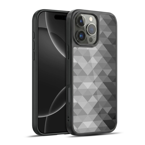 PLdesign Geometric Grayscale Triangle Gel Armour Case For Apple iPhone 16 Pro Max