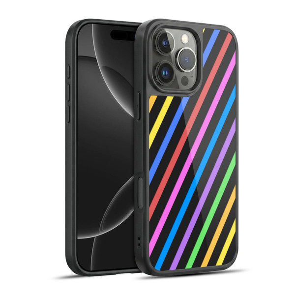 PLdesign Geometric Stripes Gel Armour Case For Apple iPhone 16 Pro Max