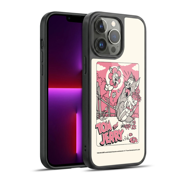 Tom and Jerry Illustration Scary Flower Gel Armour Case For Apple iPhone 13 Pro Max