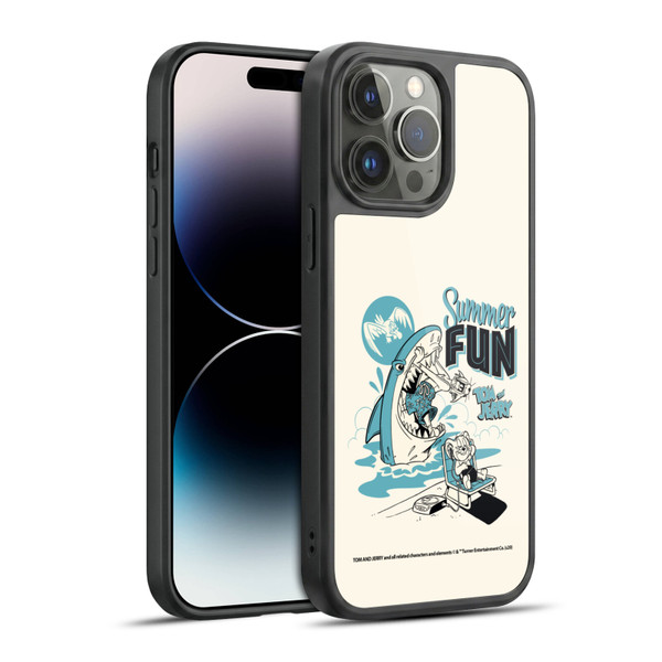 Tom and Jerry Illustration Summer Fun Gel Armour Case For Apple iPhone 14 Pro Max