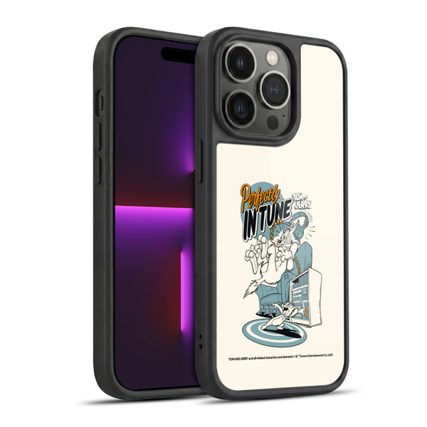Tom and Jerry Illustration Perfectly In Tune Gel Armour Case For Apple iPhone 14 Pro
