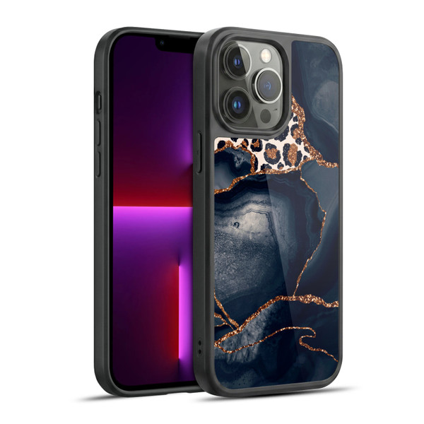 UtArt Wild Cat Marble Leopard Gel Armour Case For Apple iPhone 13 Pro Max
