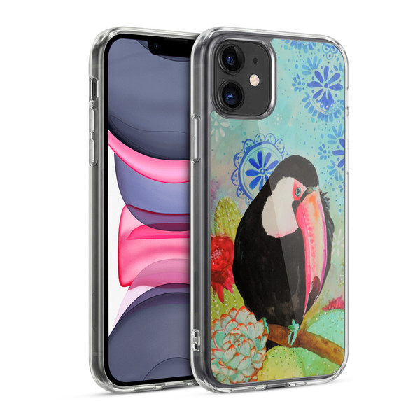 Sylvie Demers Birds 3 Toucan Soft Gel Case for Apple iPhone 11