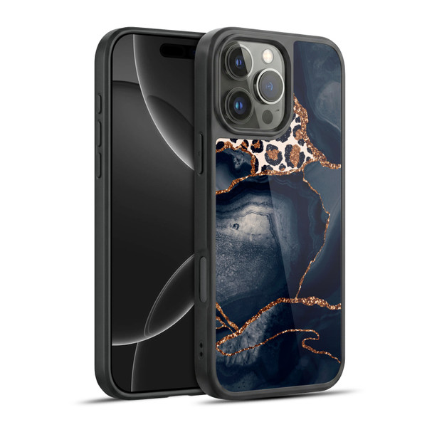 UtArt Wild Cat Marble Leopard Gel Armour Case For Apple iPhone 16 Pro Max