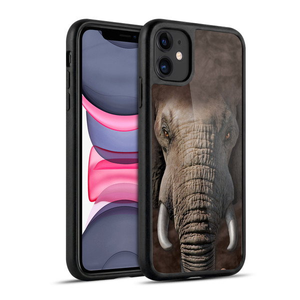 Vincent Hie Big Face Animals Elephant Gel Armour Case For Apple iPhone 11
