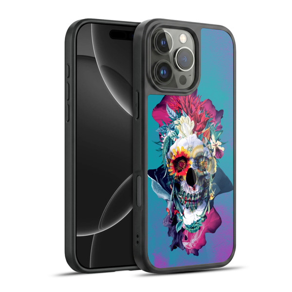 Riza Peker Skulls 5 Blue Gel Armour Case For Apple iPhone 16 Pro Max