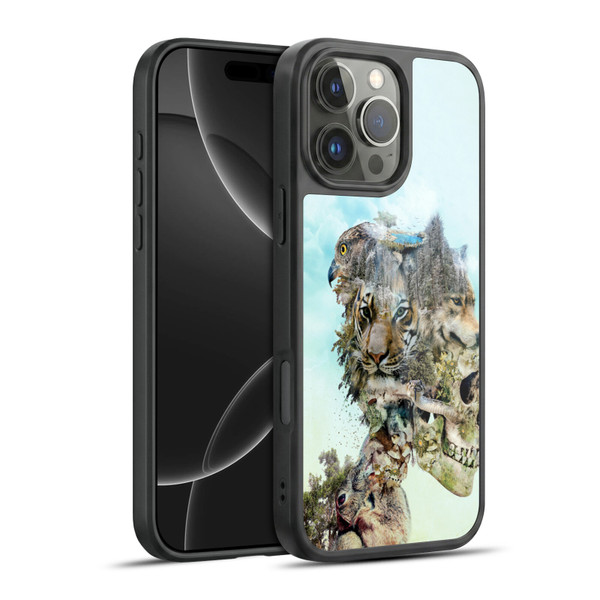 Riza Peker Skulls 5 Nature 2 Gel Armour Case For Apple iPhone 16 Pro Max
