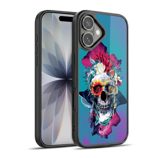 Riza Peker Skulls 5 Blue Gel Armour Case For Apple iPhone 17