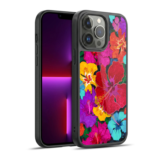 Suzan Lind Colours & Patterns Tropical Hibiscus Gel Armour Case For Apple iPhone 13 Pro Max