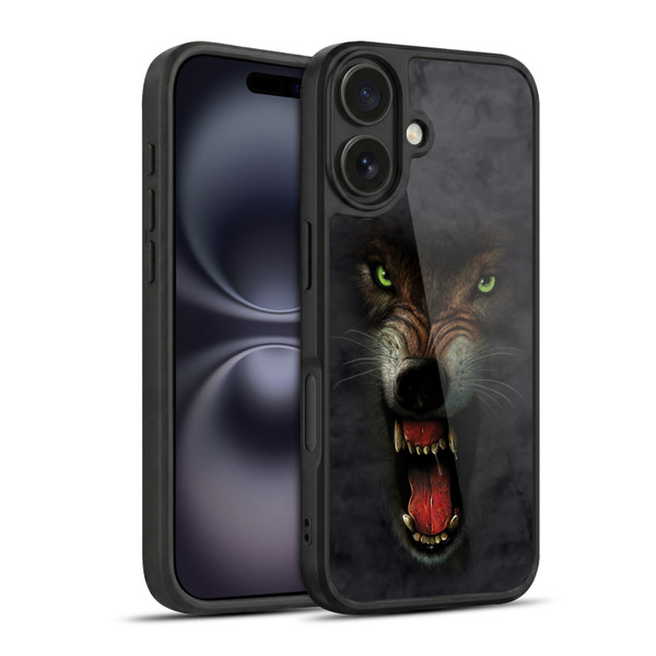 Vincent Hie Big Face Animals Wolf Gel Armour Case For Apple iPhone 16