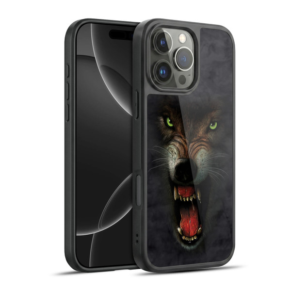 Vincent Hie Big Face Animals Wolf Gel Armour Case For Apple iPhone 16 Pro Max