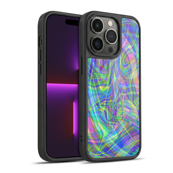Suzan Lind Colours & Patterns Iridescent Abstract Gel Armour Case For Apple iPhone 14 Pro