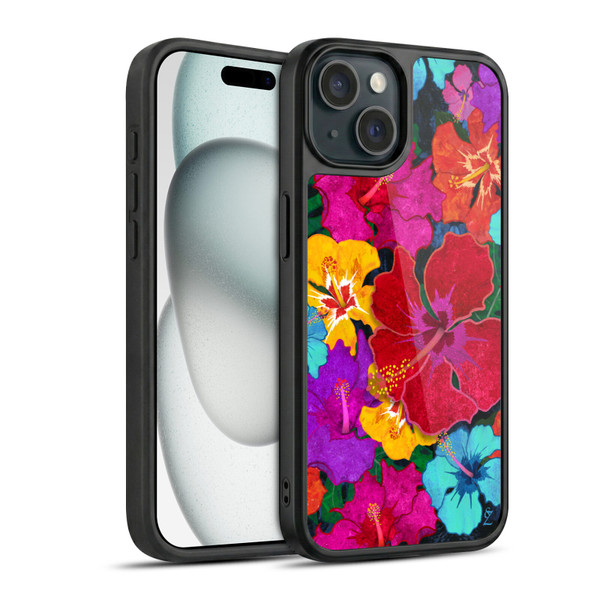 Suzan Lind Colours & Patterns Tropical Hibiscus Gel Armour Case For Apple iPhone 15
