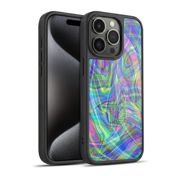 Suzan Lind Colours & Patterns Iridescent Abstract Gel Armour Case For Apple iPhone 15 Pro