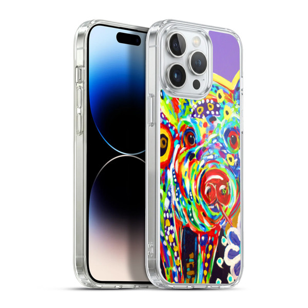 Mad Dog Art Gallery Animals Pig Soft Gel Case for Apple iPhone 13 Pro Max & MagSafe