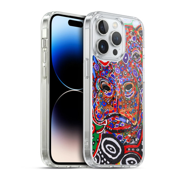 Mad Dog Art Gallery Animals Hippo Soft Gel Case for Apple iPhone 13 Pro & MagSafe