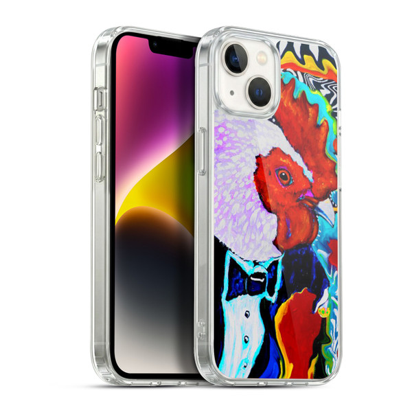 Mad Dog Art Gallery Animals Rooster Soft Gel Case for Apple iPhone 14 Plus & MagSafe