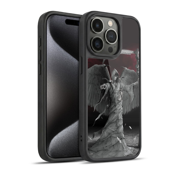 Vincent Hie Skulls Time Is Up Gel Armour Case For Apple iPhone 15 Pro