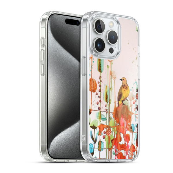 Sylvie Demers Birds 3 Gold Soft Gel Case for Apple iPhone 15 Pro & MagSafe