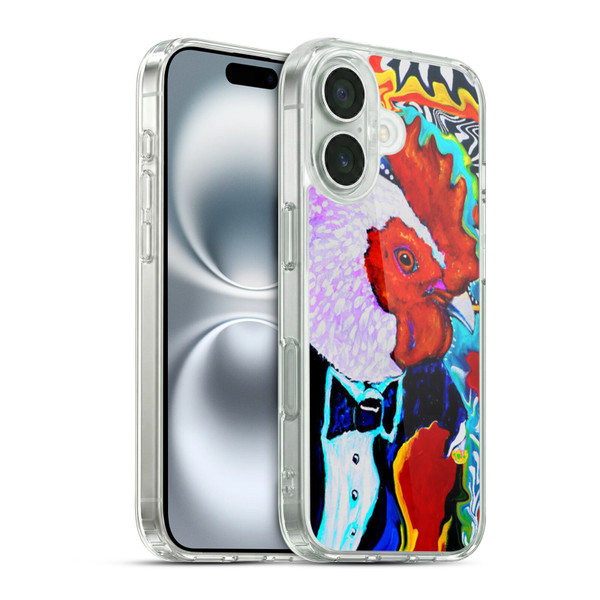 Mad Dog Art Gallery Animals Rooster Soft Gel Case for Apple iPhone 16 & MagSafe