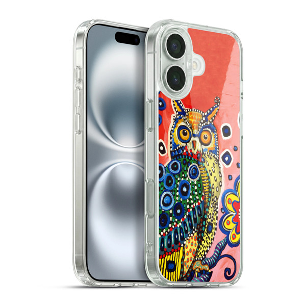 Mad Dog Art Gallery Animals Owl Soft Gel Case for Apple iPhone 16 Plus & MagSafe
