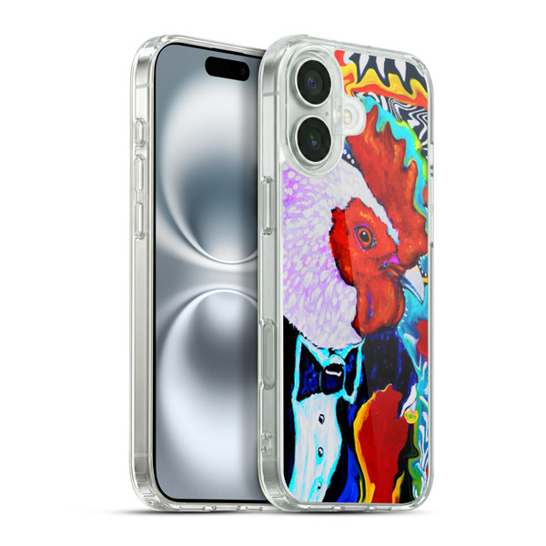 Mad Dog Art Gallery Animals Rooster Soft Gel Case for Apple iPhone 16 Plus & MagSafe