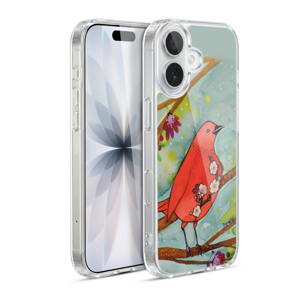 Sylvie Demers Birds 3 Flower Soft Gel Case for Apple iPhone 17