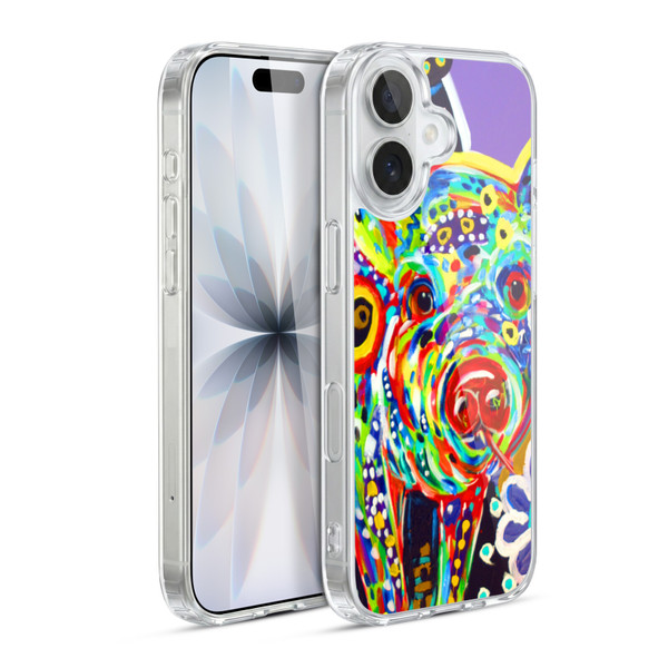 Mad Dog Art Gallery Animals Pig Soft Gel Case for Apple iPhone 17