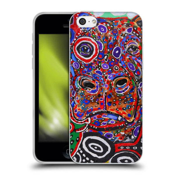 Mad Dog Art Gallery Animals Hippo Soft Gel Case for Apple iPhone 5c