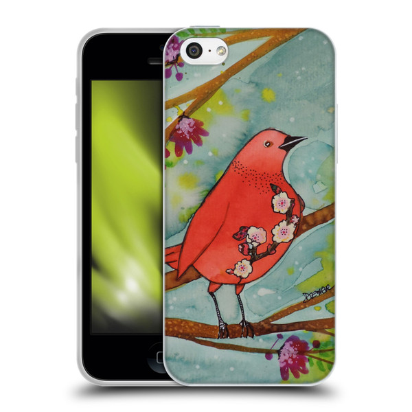 Sylvie Demers Birds 3 Flower Soft Gel Case for Apple iPhone 5c