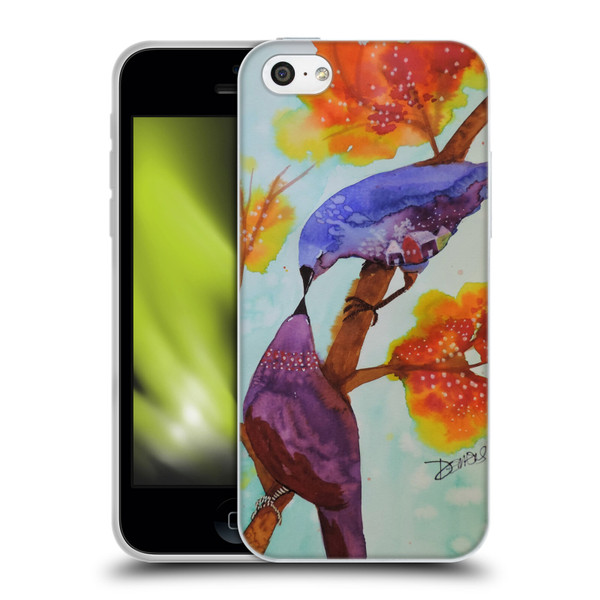 Sylvie Demers Birds 3 Kissing Soft Gel Case for Apple iPhone 5c